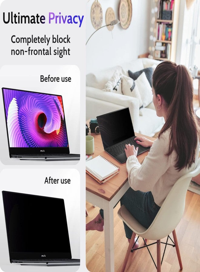 Peslv 16 Inch Laptop Privacy Screen Compatible with Lenovo Hp Dell Acer Asus Thinkpad Envy Xps Computer 16:10 Aspect, Removable Anti Glare Blue Light Filter Protector, 16" Monitor Security Shield - Image 2